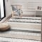 World Rug Gallery Contemporary Boho Indoor/Outdoor Area Rug 5' x 7' Gray 5559GRAY5X7 - alternate 7
